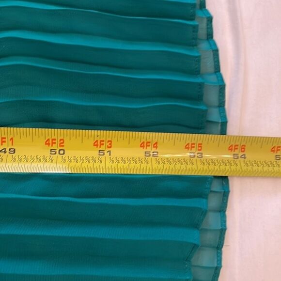 IMAN Black Pleated Color Block Maxi Dress Size Medium Lined - Picture 8 of 12